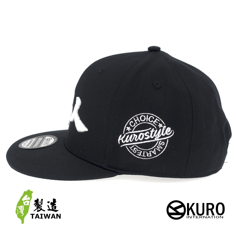KURO-SHOP 真男人 立體繡 潮帽  平板帽-棒球帽(可客製化)