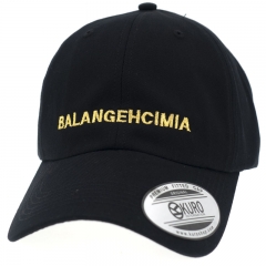 KURO-SHOP balangehcimia 金色 電繡 老帽 棒球帽 布帽(可客製化)